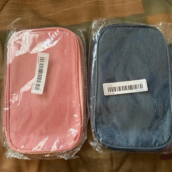 🌺 Travel school make-up electronic bag. Navy - Picture 2 of 8